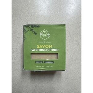 Crate 61 Organic Patchouli Lime Soap 3 Pack Brand New